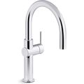 Product Image of Crue 1-Handle Swing Spout Bar Faucet (Polished Chrome), K-22975-CP