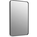 Product Image of Essential 22" x 34" Rectangular Framed Mirror, Matte Black, K-26052-BLL