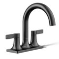 Product Image of Venza Two Handle Centerset Lav Faucet (Matte Black), K-28124-4-BL