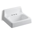Product Image of Hudson 19" Wall-Mount Bathroom Sink for 4" Centerset Faucets (White), K-2861-0