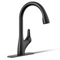 Product Image of Rival 1-Handle Pull Down Kitchen Faucet (Matte Black), K-30469-BL