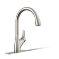 Product Image of Rival 1-Handle Pull Down Kitchen Faucet (Stainless Steel), K-30469-VS