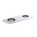Product Image of 4" Two-Hole Escutcheon Plate for Insight and Kinesis Lav Faucets and Soap Dispensers (Square), K-38167-CP