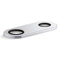 Product Image of 4" Two-Hole Escutcheon Plate for Insight and Kinesis Lav Faucets and Soap Dispensers (Round), K-38169-CP
