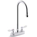 Product Image of Triton Bowe 4" Centerset Bathroom Sink Faucet with Lever Handles and Gooseneck Spout, Laminar Flow, 1.0 GPM, K-400T70-4AKL-CP