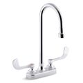 Product Image of Triton Bowe 4" Centerset Bathroom Sink Faucet with Wristblade Handles and Gooseneck Spout, Aerated Flow, 0.5 GPM, K-400T70-5ANA-CP