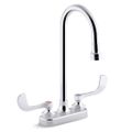 Product Image of Triton Bowe 4" Centerset Bathroom Sink Faucet with Wristblade Handles and Gooseneck Spout, Laminar Flow, 0.5 GPM, K-400T70-5ANL-CP
