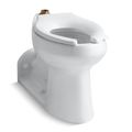 Product Image of Anglesey 1.28/1.6 gpf Floor-Mount Top Spud Flushometer Bowl with Exposed Trapway (White), K-4352-0