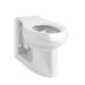Product Image of Anglesey 1.6 gpf Floor-Mount Rear Spud Flushometer Bowl with Integral Seat (White), K-4398-0
