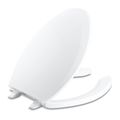Product Image of Lustra Elongated Toilet Seat with Antimicrobial Agent (White), K-4650-A-0