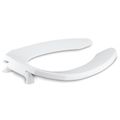 Product Image of Lustra Elongated Toilet Seat with Check Hinge (White), K-4670-C-0