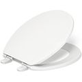 Product Image of Brevia Quick-Release Round Toilet Seat (White), K-4775-0
