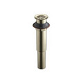 Product Image of Decorative Snowflake Grid Drain without Overflow (Brushed Nickel), K-7108-BN