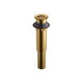 Product Image of Decorative Snowflake Grid Drain without Overflow (Brushed Bronze), K-7108-BV