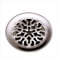 Product Image of Decorative Snowflake Grid Drain without Overflow (Polished Chrome), K-7108-CP