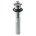 Product Image of Bathroom Sink Drain w/ Non-Removable Metal Stopper And Without Overflow (Polished Chrome), K-7127-CP