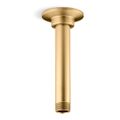 Product Image of 6" Ceiling-Mount Shower Arm and Flange (Moderne Brass), K-7394-2MB