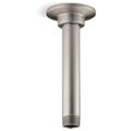 Product Image of 6" Ceiling-Mount Shower Arm and Flange (Brushed Nickel), K-7394-BN