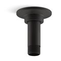 Product Image of 3" Ceiling-Mount Shower Arm and Flange (Matte Black), K-7396-BL