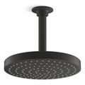 Product Image of Awaken 8" Rain Showerhead, 1.75 GPM (Matte Black), K-76464-G-BL