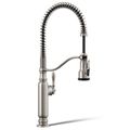 Product Image of Tournant Semi-Professional 1-Handle Pull Out Kitchen Faucet with Spray (Stainless Steel)