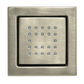 Product Image of WaterTile Square 22-Nozzle Bodyspray - Brushed Nickel
