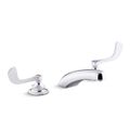 Product Image of Triton Bowe 8" Centerset Widespread Bathroom Sink Faucet with Wristblade Handles, Laminar Flow, 1.0 GPM, K-800T20-5AKL-CP