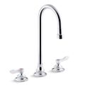Product Image of Triton Bowe 8" Centerset Widespread Bathroom Sink Faucet with Lever Handles, Gooseneck Spout, Aerated Flow, 1.0 GPM