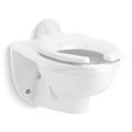 Product Image of Kingston Ultra 1.0/1.1 /1.28/1.6 gpf Rear Spud Wall-Mount Antimicrobial Flushometer Toilet (White), K-84323-SS-0