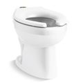 Product Image of Wellcomme Ultra Floor-Mount Top Spud Antimicrobial Flushometer Bowl with Lugs (White)