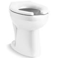 Product Image of Highcliff Ultra Floor-Mount Rear Spud Flushometer Bowl (White)