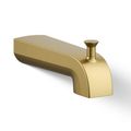 Product Image of Pitch Wall Mount Tub Spout with Diverter (Moderne Brass)
