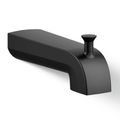 Product Image of Pitch Wall Mount Tub Spout with Diverter (Matte Black), K-97089-BL
