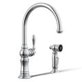 Product Image of Artifacts 1-Handle Swing Spout Kitchen Faucet with Spray (Polished Chrome), K-99262-CP