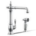 Product Image of Artifacts Victorian 1-Handle Kitchen Faucet with Spray (Polished Chrome), K-99265-CP