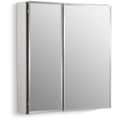 Product Image of 25" W x 26" H Aluminum Two-Door Medicine Cabinet with Mirrored Doors, K-CB-CLC2526FS
