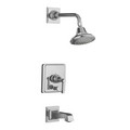 Product Image of Pinstripe Pure Rite-Temp Bath & Shower Faucet Trim, Lever Handle (Polished Chrome), K-T13133-4A-CP
