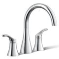 Product Image of Simplice Two Handle Deck Mount Bathroom Faucet, Trim Only (Polished Chrome)