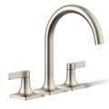 Product Image of Venza Two Handle Deck Mount Bathroom Faucet, Trim Only (Brushed Nickel)