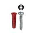 Product Image of #12 Red Conical Anchor Kit w/ Pan Head Combo Drive Screws (101 pieces)