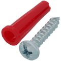 Product Image of #10 Red Conical Anchor Kit w/ Pan Head Combo Drive Screws (201 pieces)
