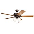 Product Image of 52" Basics Pro Premier Fan (Satin Natural Bronze)