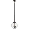 Product Image of Holbrook 12" 2 Light Mini Pendant w/ Clear Seeded Glass (Olde Bronze)