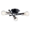 Product Image of Armstrong 3 Light Flush Mount (Black)