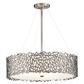 Product Image of Silver Coral 4 Light Chandelier / Pendant Clasic Pewter