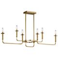 Product Image of Alden 17.5" Linear Chandelier (Natural Brass)
