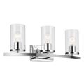 Product Image of Crosby 23" 3 Light Vanity Light Satin Etched Cased Opal (Chrome)