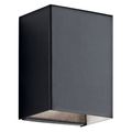 Product Image of Walden 7.25" LED Outdoor Wall Light w/ Clear Tempered Glass w/ Inside Etch (Textured Black)