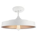 Product Image of Elias 16" 1 Light Semi Flush (White)