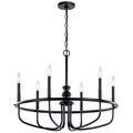 Product Image of Capitol Hill 22" 6 Light Chandelier (Black)